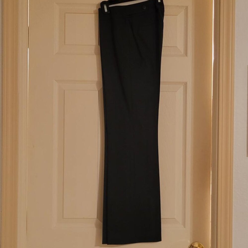 Halogen Quinn fit charcoal slacks, size 0P, 30" inseam